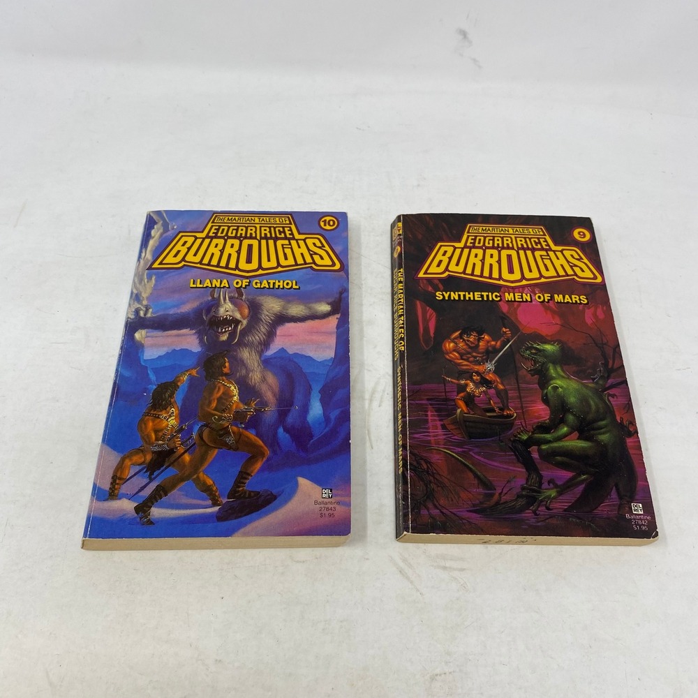 Edgar Rice Burroughs Martian Tales 9 & 10 Synthetic Men of Mars Llana of Gathol